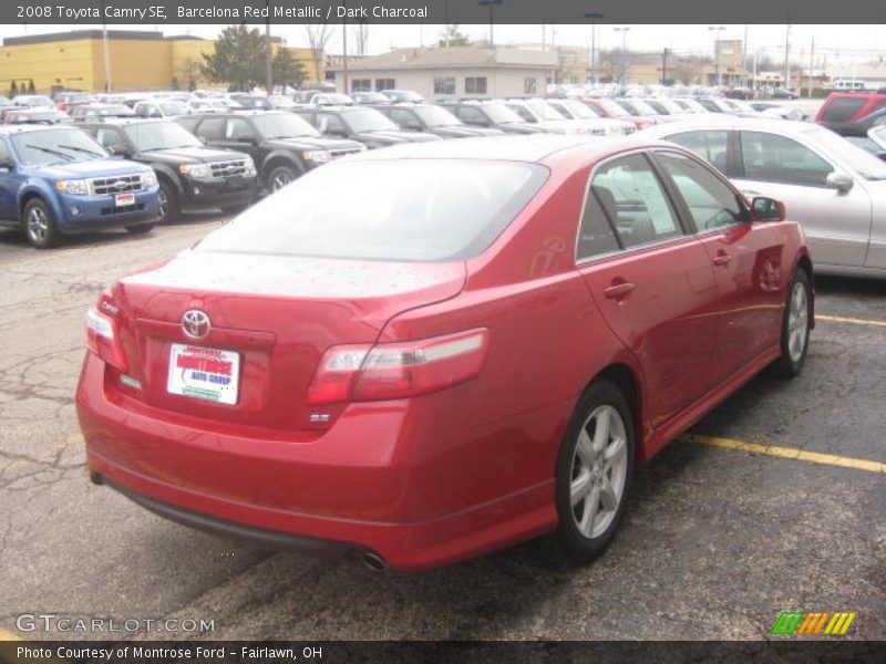 Barcelona Red Metallic / Dark Charcoal 2008 Toyota Camry SE