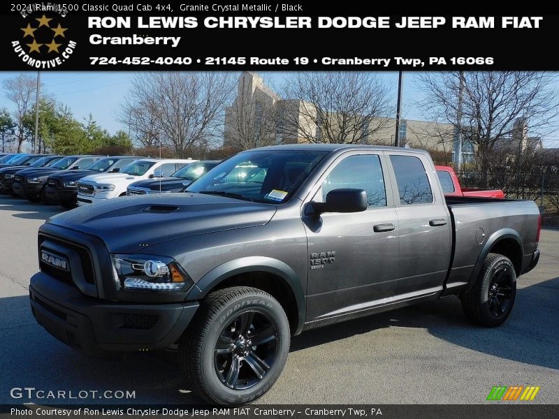 Granite Crystal Metallic / Black 2021 Ram 1500 Classic Quad Cab 4x4