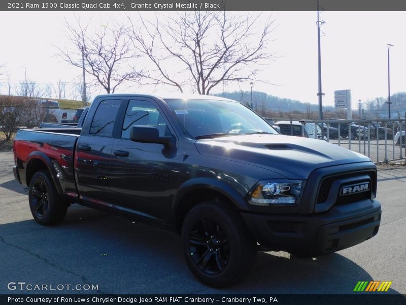 Granite Crystal Metallic / Black 2021 Ram 1500 Classic Quad Cab 4x4