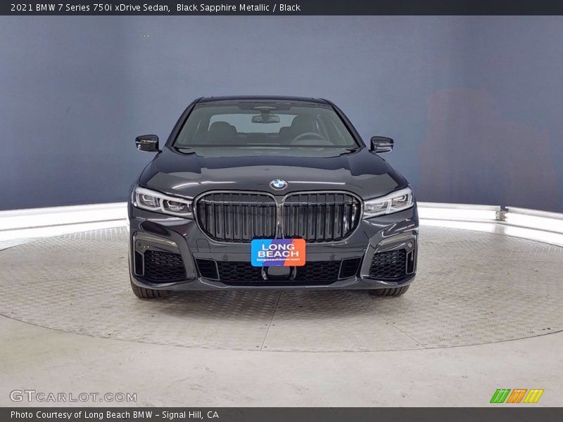 Black Sapphire Metallic / Black 2021 BMW 7 Series 750i xDrive Sedan