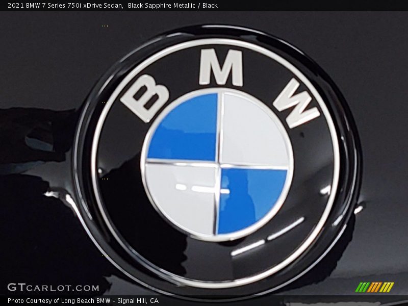Black Sapphire Metallic / Black 2021 BMW 7 Series 750i xDrive Sedan