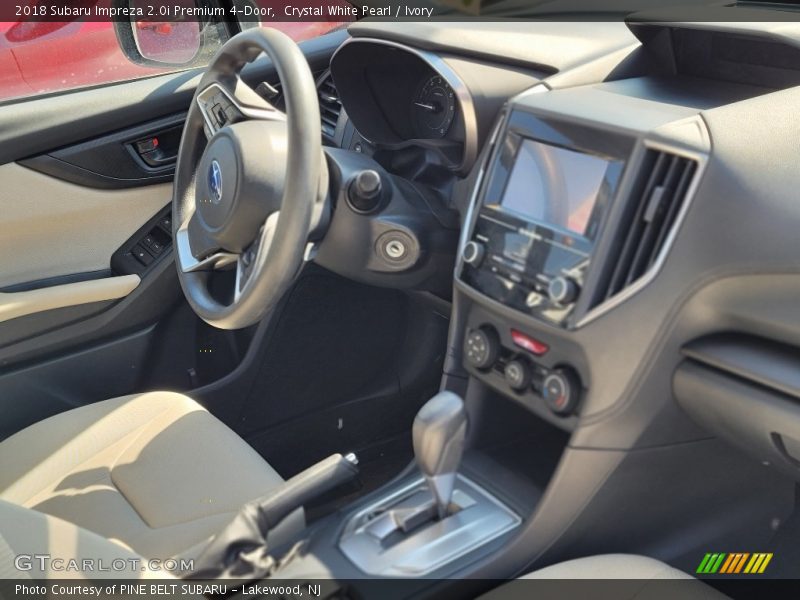 Crystal White Pearl / Ivory 2018 Subaru Impreza 2.0i Premium 4-Door