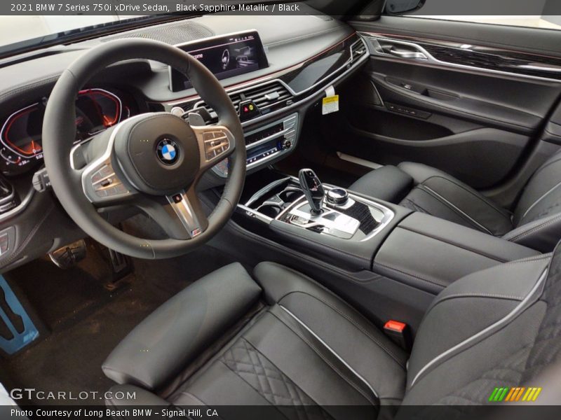 Black Sapphire Metallic / Black 2021 BMW 7 Series 750i xDrive Sedan