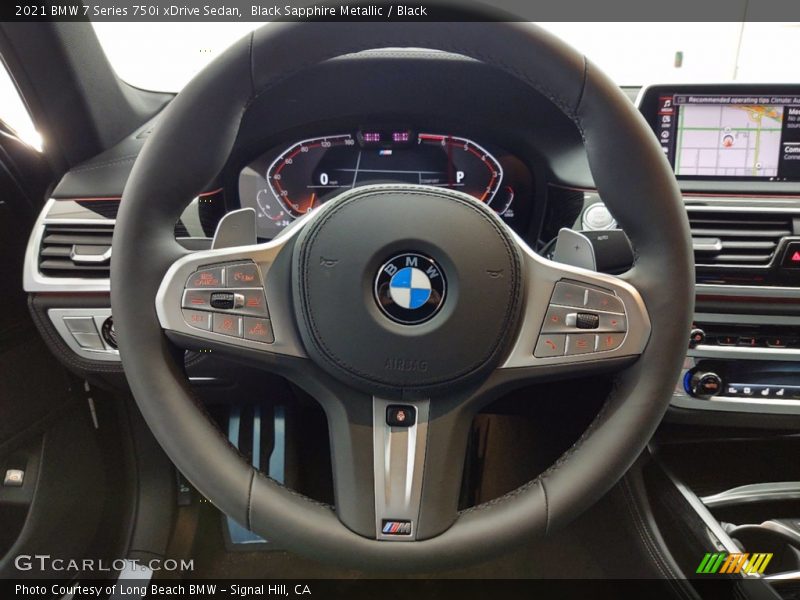 Black Sapphire Metallic / Black 2021 BMW 7 Series 750i xDrive Sedan