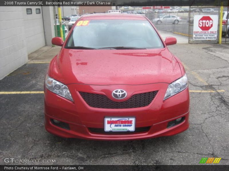 Barcelona Red Metallic / Dark Charcoal 2008 Toyota Camry SE