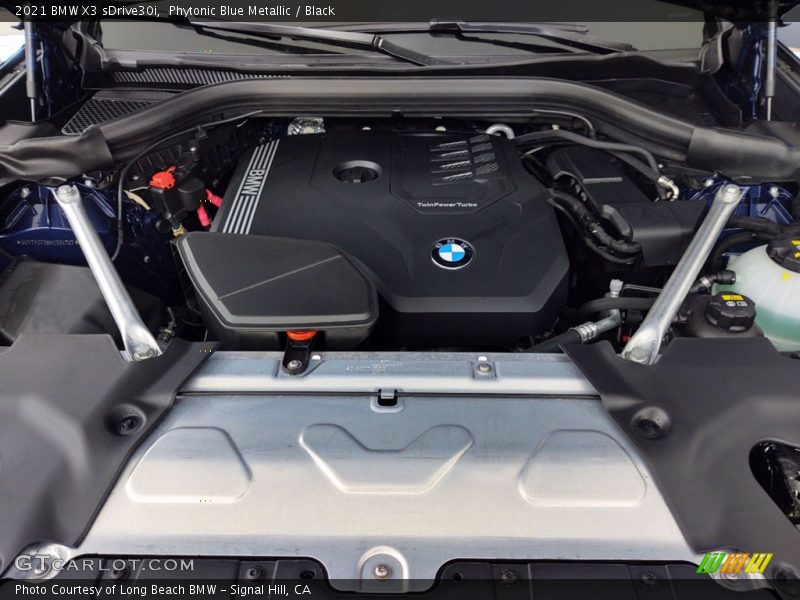 Phytonic Blue Metallic / Black 2021 BMW X3 sDrive30i