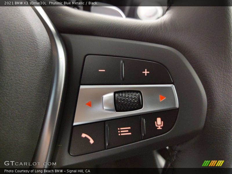 Phytonic Blue Metallic / Black 2021 BMW X3 sDrive30i