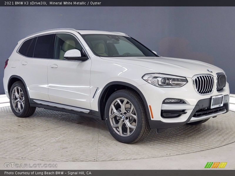 Mineral White Metallic / Oyster 2021 BMW X3 sDrive30i