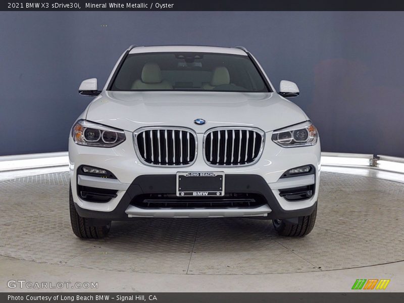Mineral White Metallic / Oyster 2021 BMW X3 sDrive30i