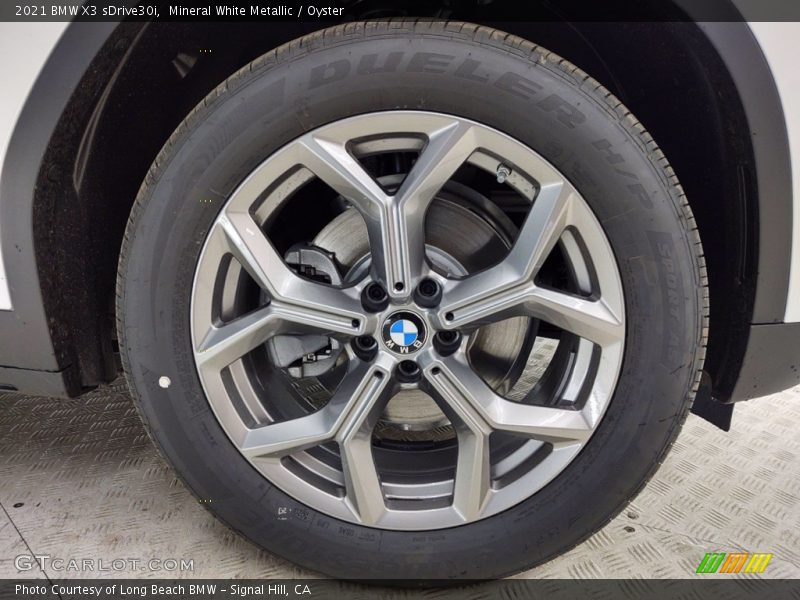Mineral White Metallic / Oyster 2021 BMW X3 sDrive30i