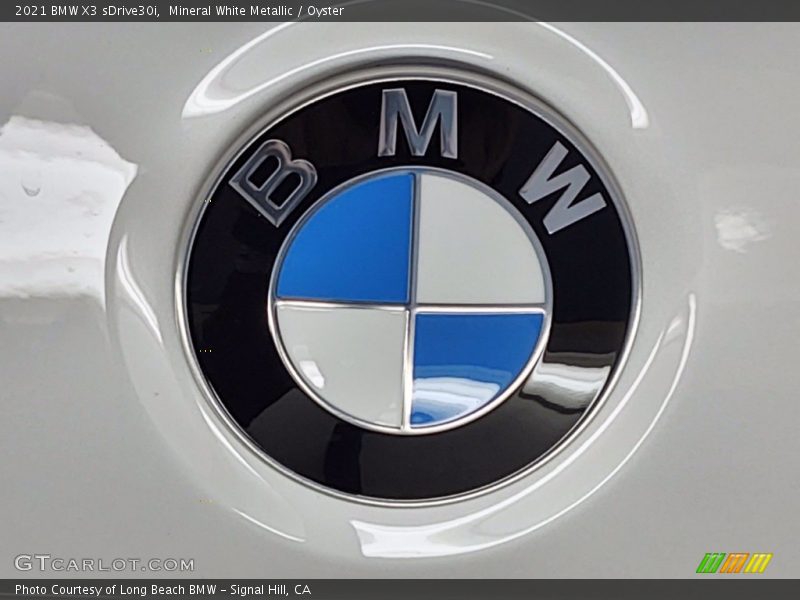 Mineral White Metallic / Oyster 2021 BMW X3 sDrive30i