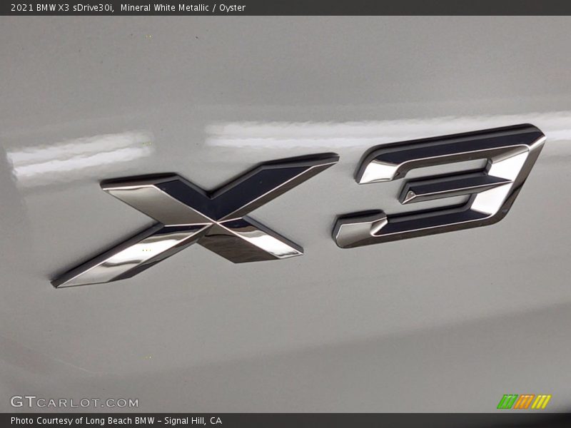 Mineral White Metallic / Oyster 2021 BMW X3 sDrive30i