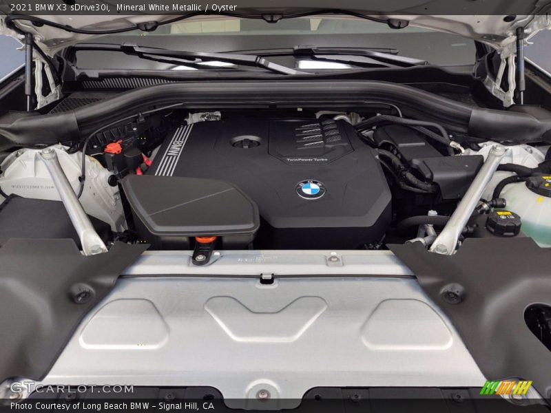 Mineral White Metallic / Oyster 2021 BMW X3 sDrive30i