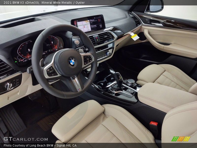 Mineral White Metallic / Oyster 2021 BMW X3 sDrive30i