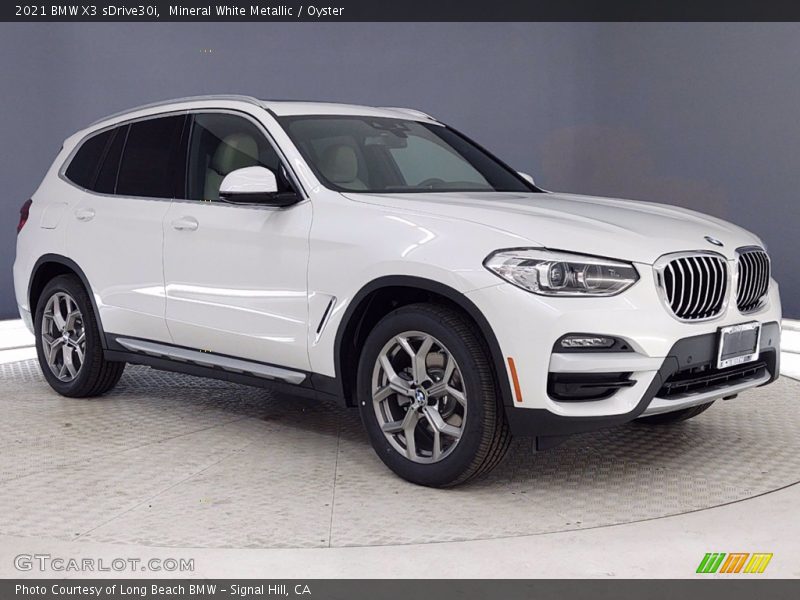 Mineral White Metallic / Oyster 2021 BMW X3 sDrive30i