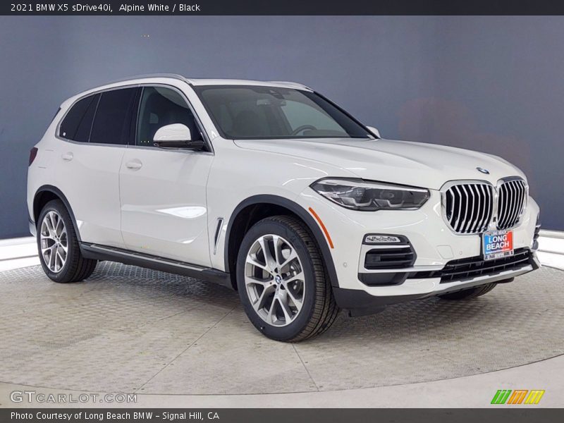 Alpine White / Black 2021 BMW X5 sDrive40i