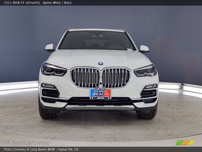 Alpine White / Black 2021 BMW X5 sDrive40i