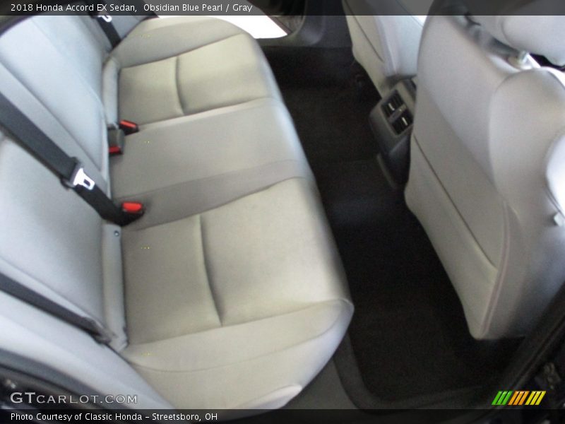 Obsidian Blue Pearl / Gray 2018 Honda Accord EX Sedan