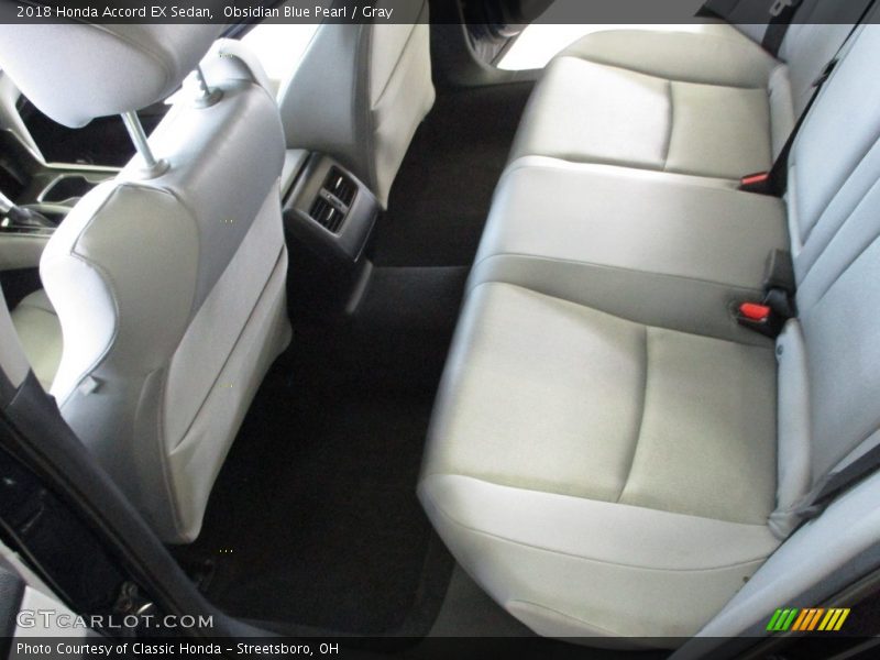Obsidian Blue Pearl / Gray 2018 Honda Accord EX Sedan