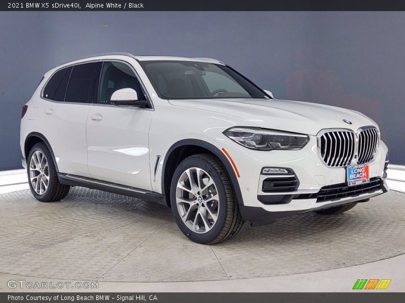 Alpine White / Black 2021 BMW X5 sDrive40i