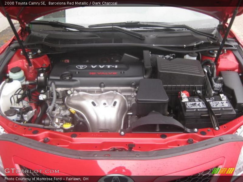 Barcelona Red Metallic / Dark Charcoal 2008 Toyota Camry SE