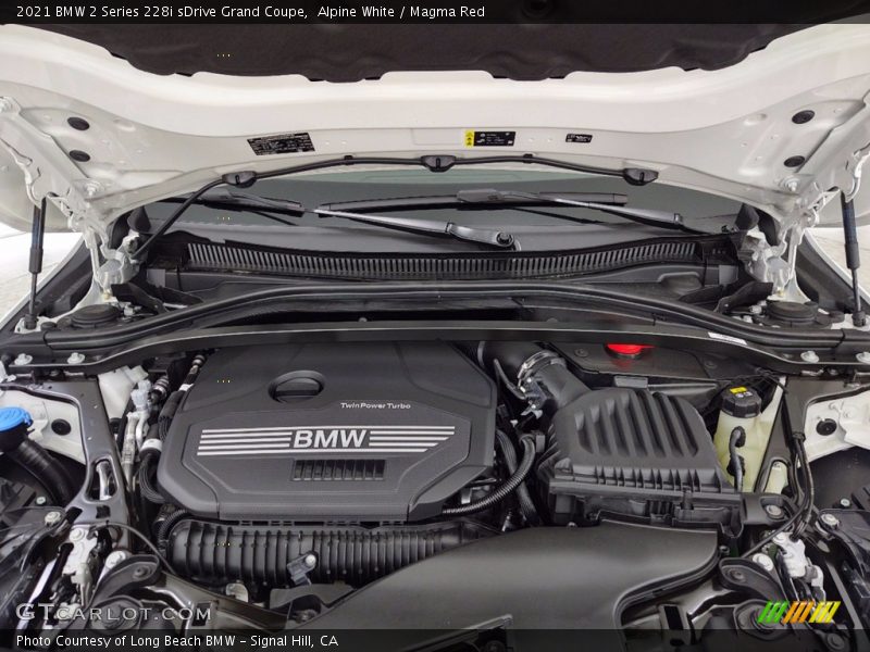 Alpine White / Magma Red 2021 BMW 2 Series 228i sDrive Grand Coupe