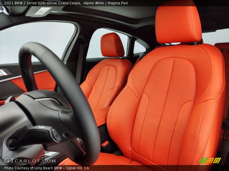 Alpine White / Magma Red 2021 BMW 2 Series 228i sDrive Grand Coupe