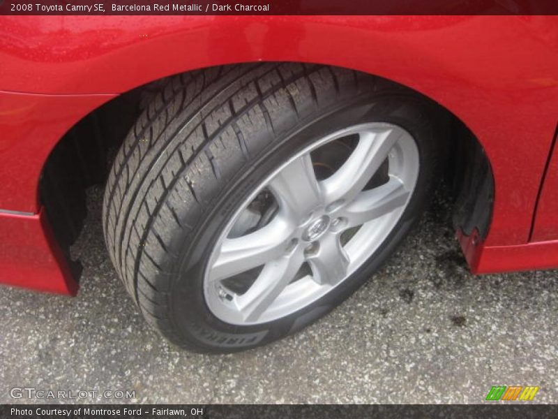 Barcelona Red Metallic / Dark Charcoal 2008 Toyota Camry SE