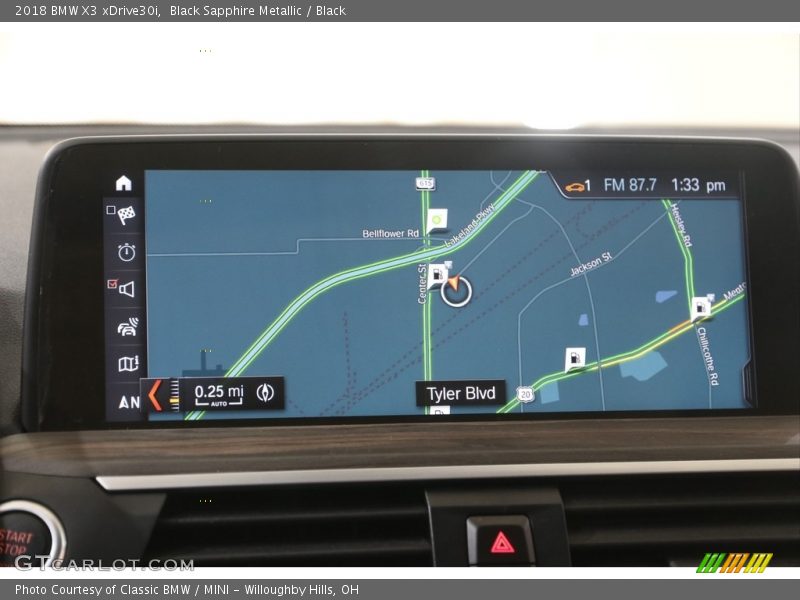 Black Sapphire Metallic / Black 2018 BMW X3 xDrive30i