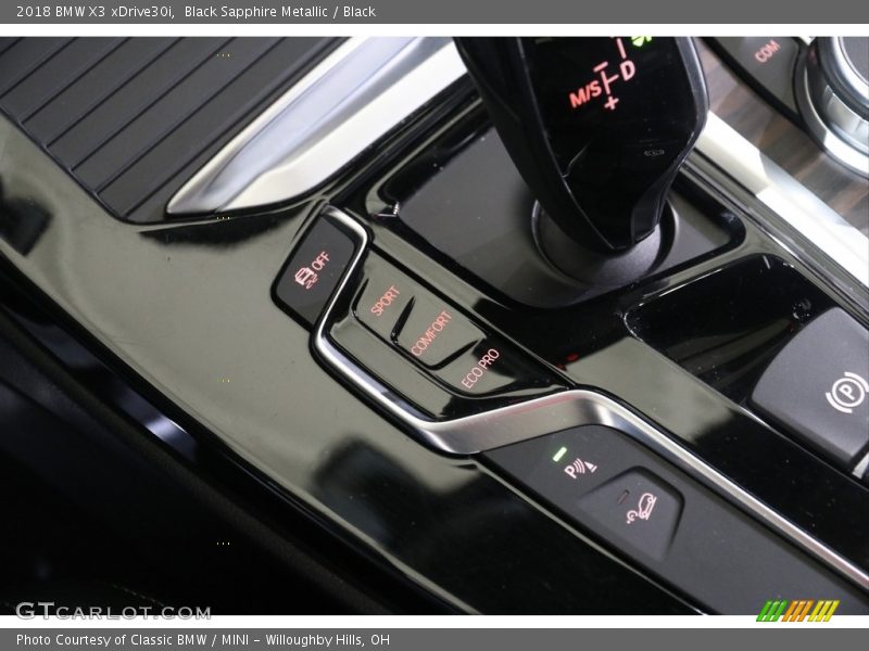 Black Sapphire Metallic / Black 2018 BMW X3 xDrive30i