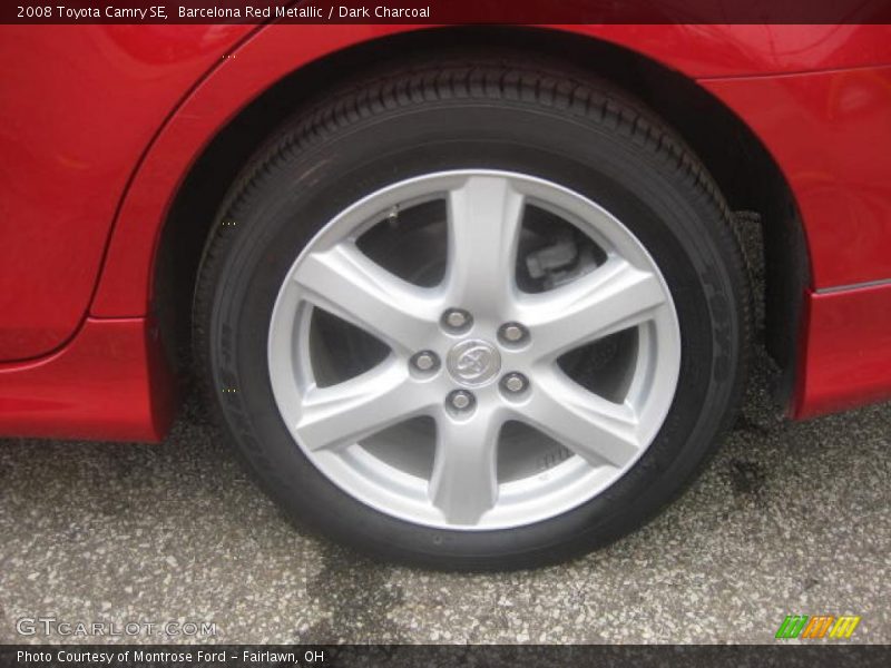 Barcelona Red Metallic / Dark Charcoal 2008 Toyota Camry SE