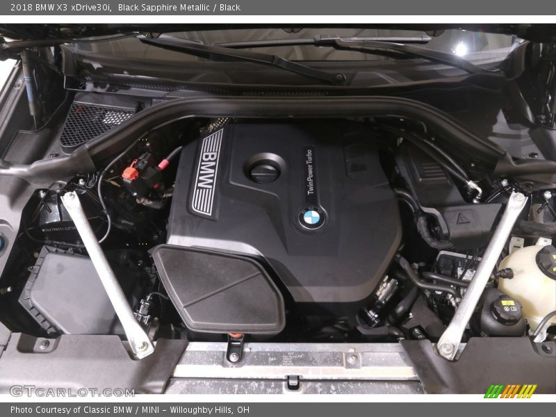 Black Sapphire Metallic / Black 2018 BMW X3 xDrive30i