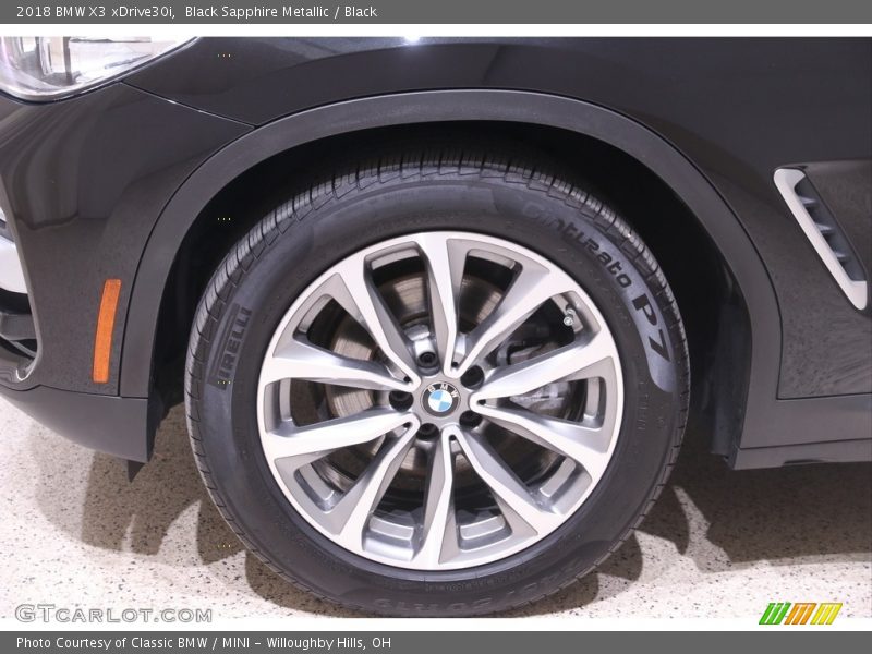 Black Sapphire Metallic / Black 2018 BMW X3 xDrive30i