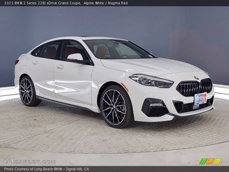Alpine White / Magma Red 2021 BMW 2 Series 228i sDrive Grand Coupe