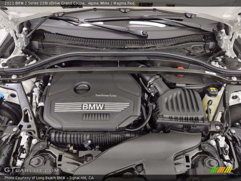 Alpine White / Magma Red 2021 BMW 2 Series 228i sDrive Grand Coupe