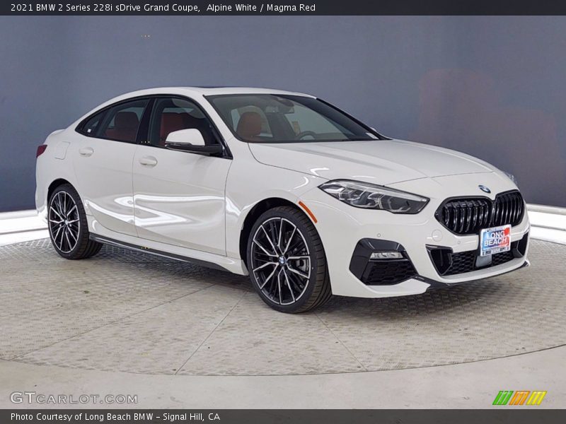 Alpine White / Magma Red 2021 BMW 2 Series 228i sDrive Grand Coupe