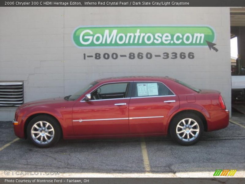 Inferno Red Crystal Pearl / Dark Slate Gray/Light Graystone 2006 Chrysler 300 C HEMI Heritage Editon