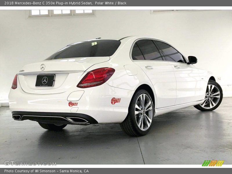 Polar White / Black 2018 Mercedes-Benz C 350e Plug-in Hybrid Sedan