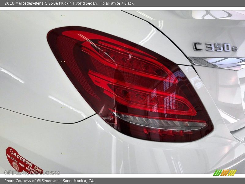 Polar White / Black 2018 Mercedes-Benz C 350e Plug-in Hybrid Sedan