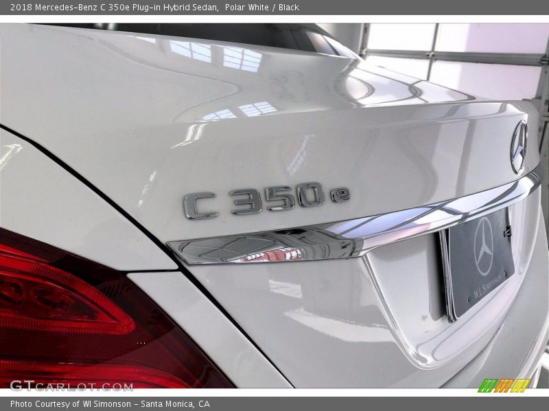 Polar White / Black 2018 Mercedes-Benz C 350e Plug-in Hybrid Sedan