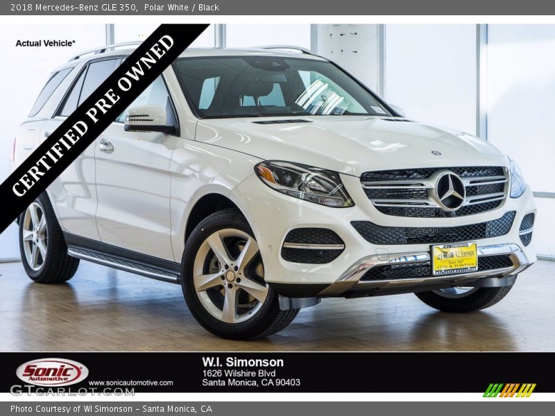 Polar White / Black 2018 Mercedes-Benz GLE 350