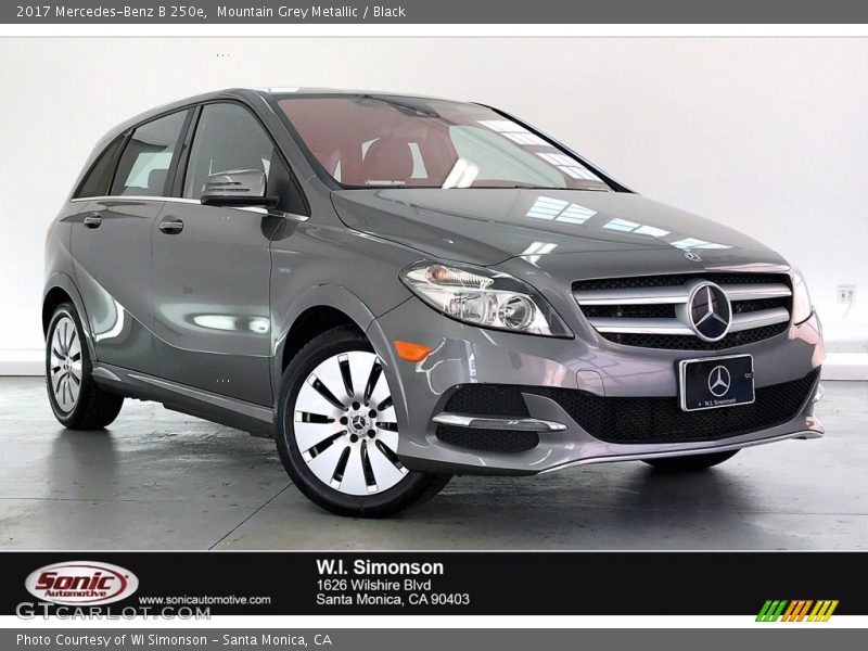 Mountain Grey Metallic / Black 2017 Mercedes-Benz B 250e