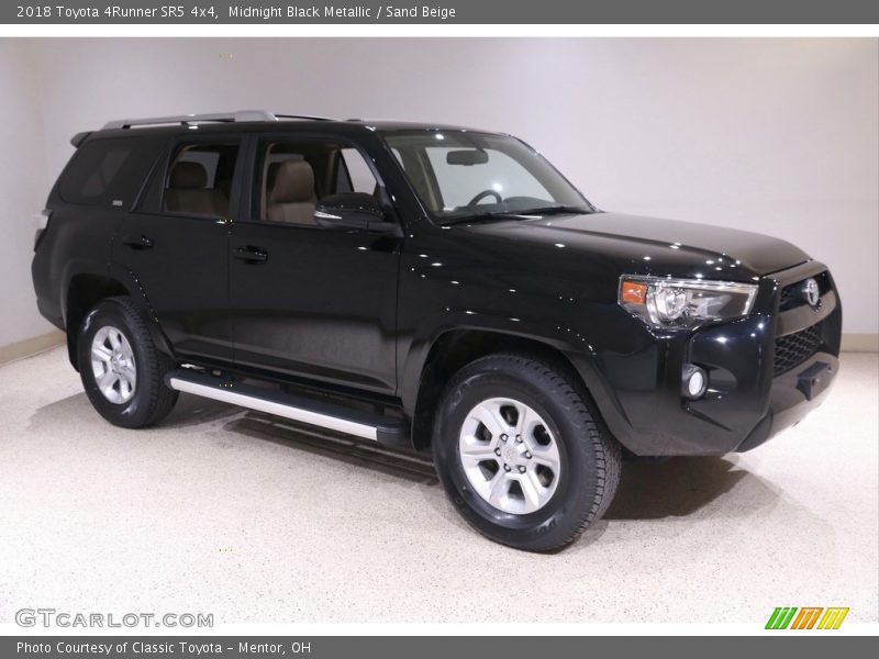 Midnight Black Metallic / Sand Beige 2018 Toyota 4Runner SR5 4x4