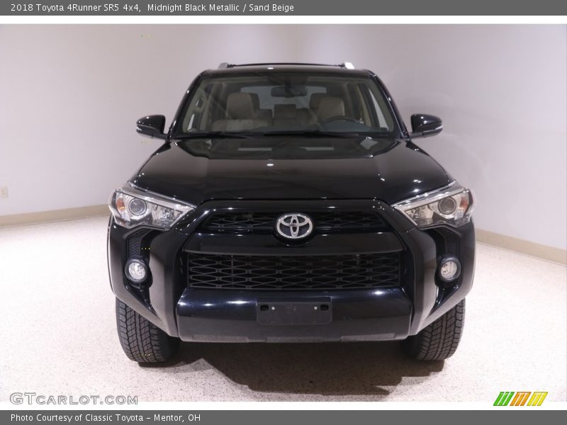 Midnight Black Metallic / Sand Beige 2018 Toyota 4Runner SR5 4x4