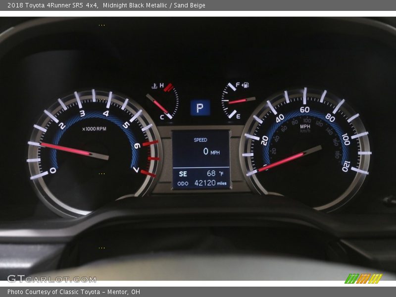 Midnight Black Metallic / Sand Beige 2018 Toyota 4Runner SR5 4x4