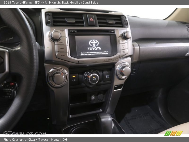Midnight Black Metallic / Sand Beige 2018 Toyota 4Runner SR5 4x4