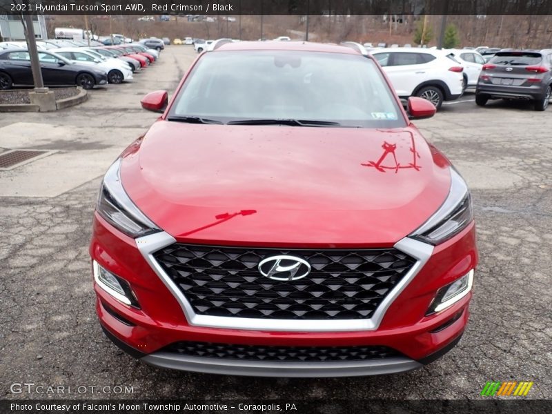 Red Crimson / Black 2021 Hyundai Tucson Sport AWD