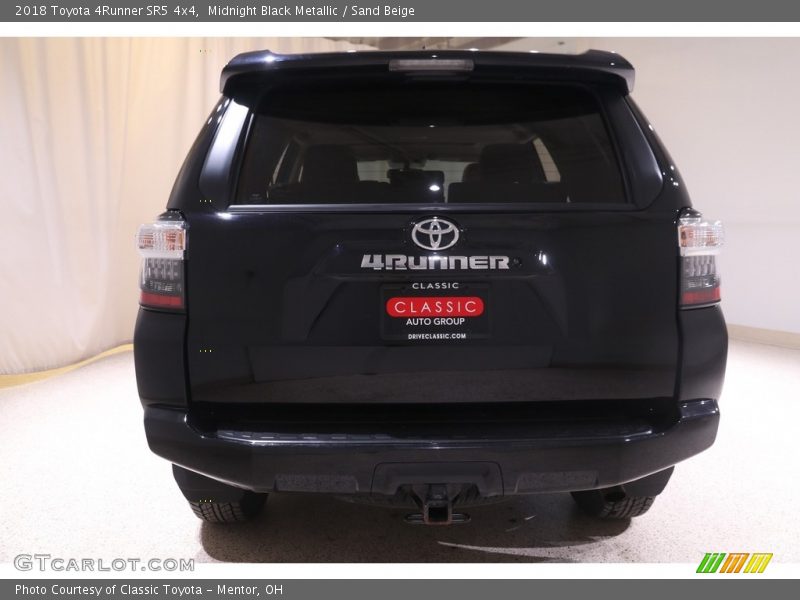 Midnight Black Metallic / Sand Beige 2018 Toyota 4Runner SR5 4x4