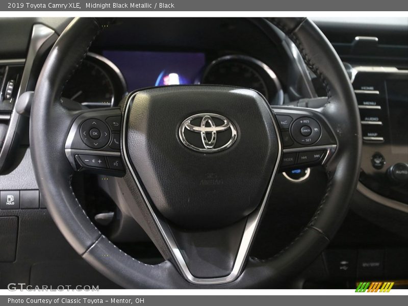 Midnight Black Metallic / Black 2019 Toyota Camry XLE