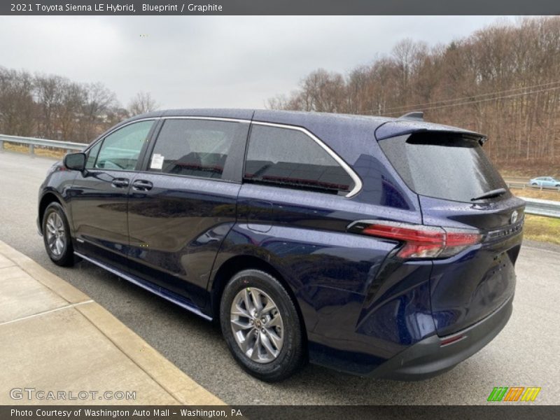 Blueprint / Graphite 2021 Toyota Sienna LE Hybrid